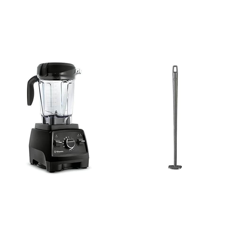 Vitamix Professional Series 750 Blender - High-Performance 64oz Countertop Blender with Self-Cleaning, Low-Profile Container & Blade Scraper (Black & Grey) - Perfect for Smoothies, Soups, Nut Butters & Professional Kitchen Use