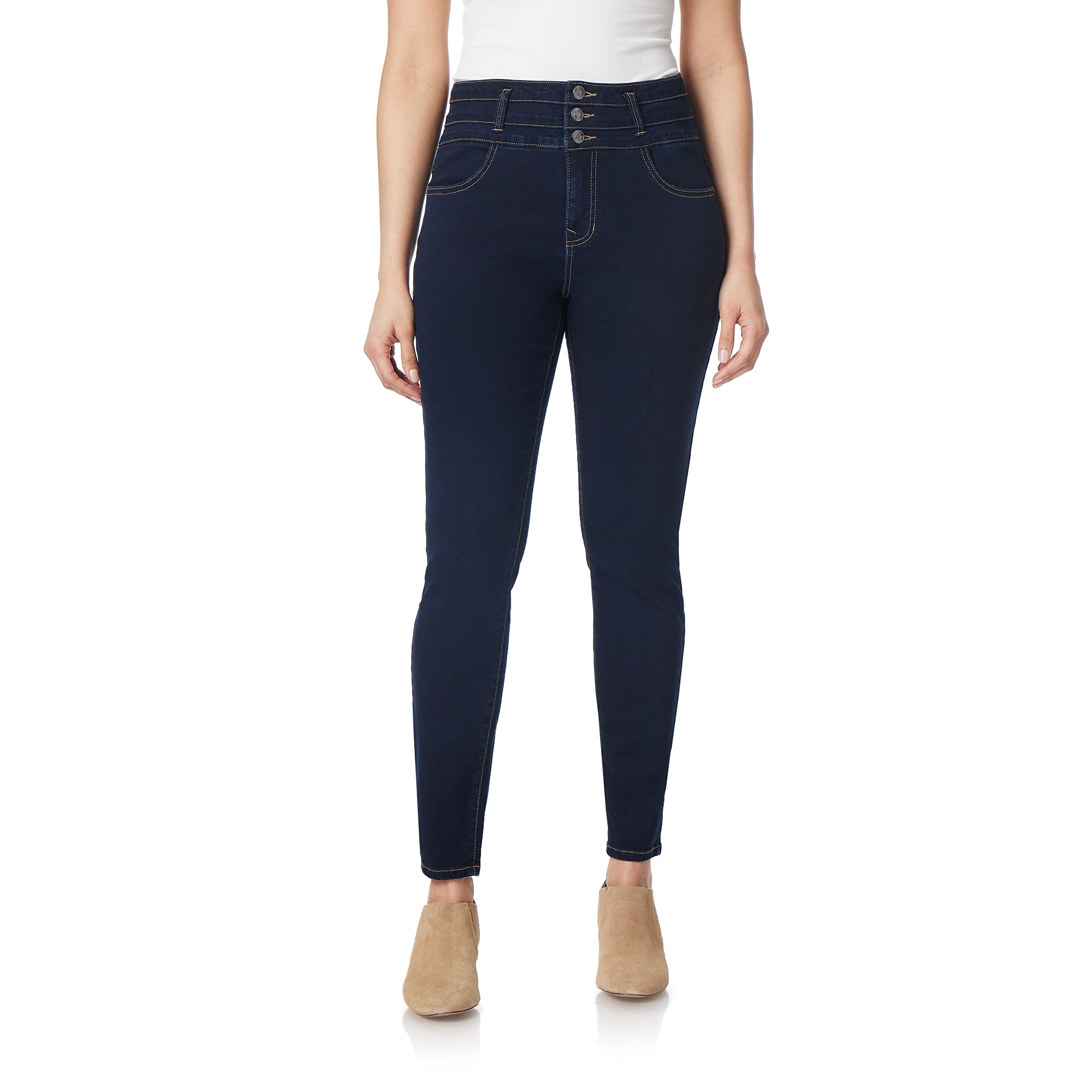 Angels Forever Young Women's Evershape Skinny Jeans - High Waist Stretch Denim Pants for Everyday Comfort | Perfect for Work, Casual Outings & Date Nights