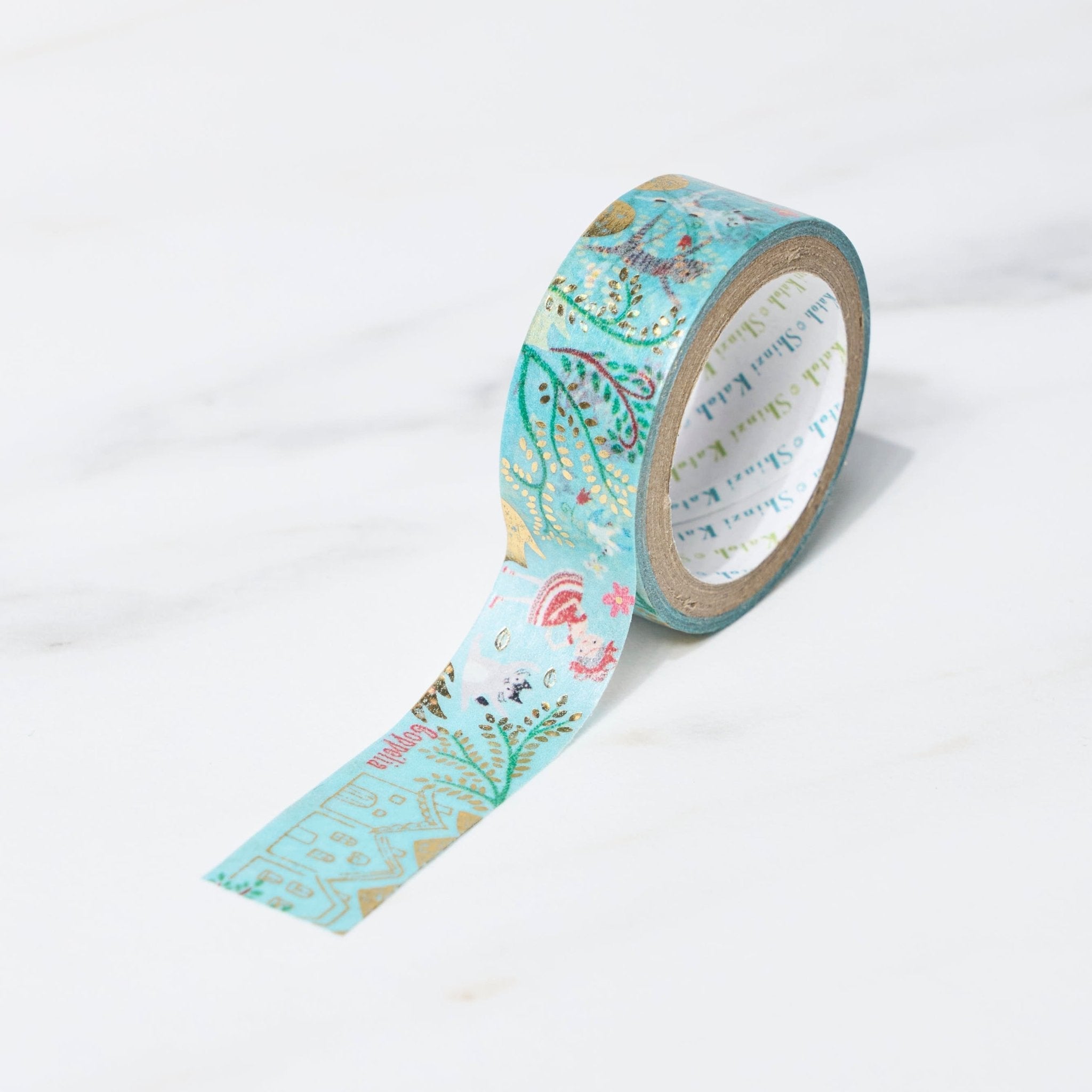 Shinzi Katoh Kikirapika Cute Cat Ballet Masking Tape - Decorative Washi Tape for Scrapbooking, Journaling, DIY Crafts & Gift Wrapping