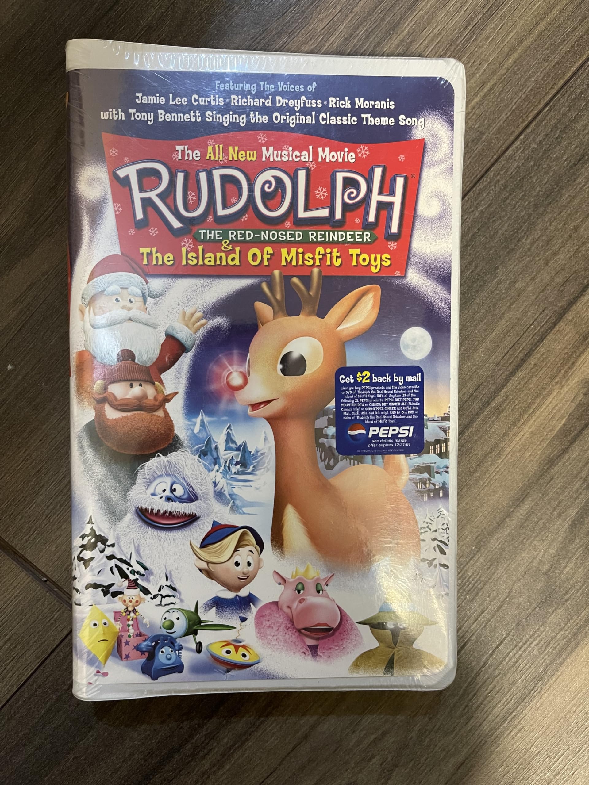 Rudolph the Red-Nosed Reindeer & The Island of Misfit Toys VHS Tape - Classic Christmas Movie for Kids, Holiday Family Entertainment, Nostalgic Gift Idea