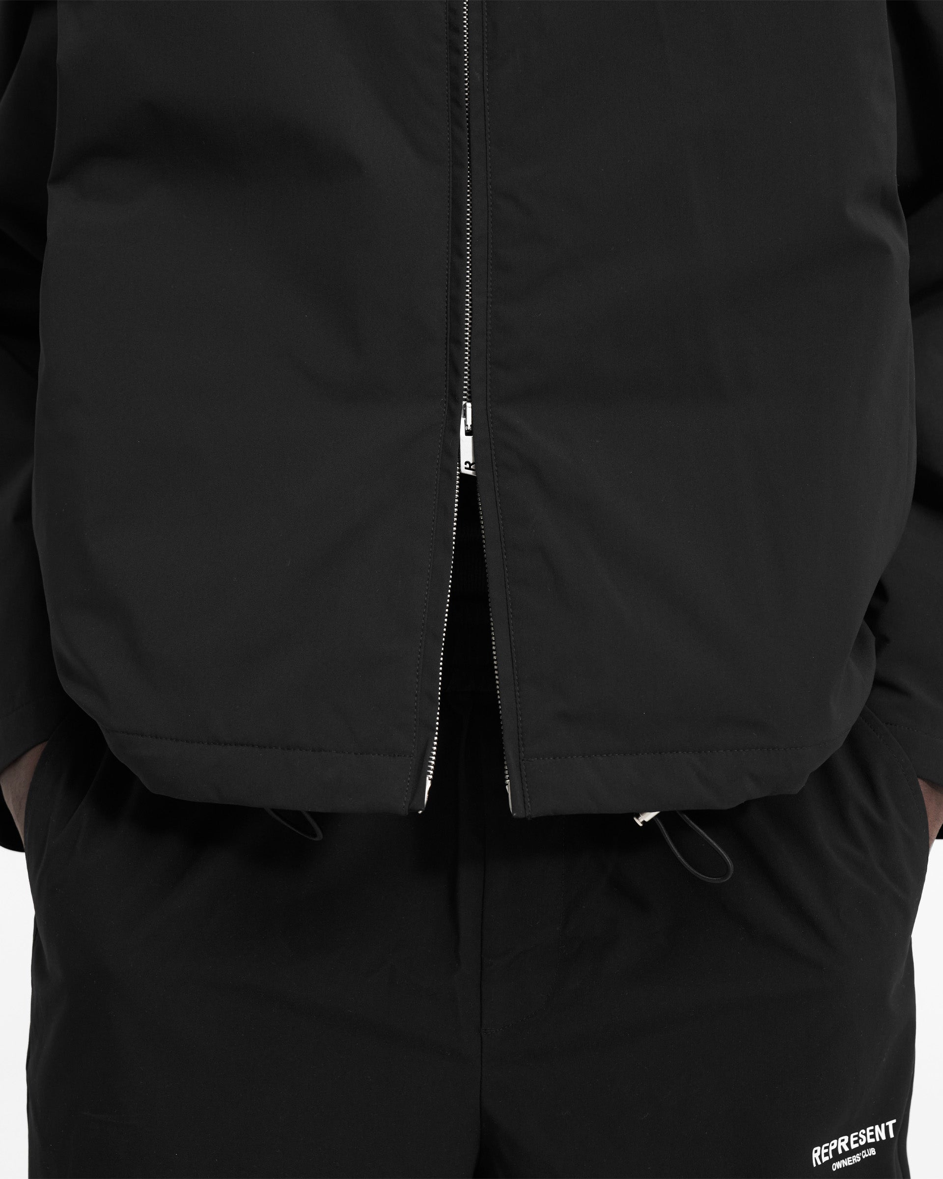 Represent Owners Club Coach Jacket - Premium Black Windbreaker for Men & Women | Streetwear Fashion, Outdoor Sports & Casual Wear