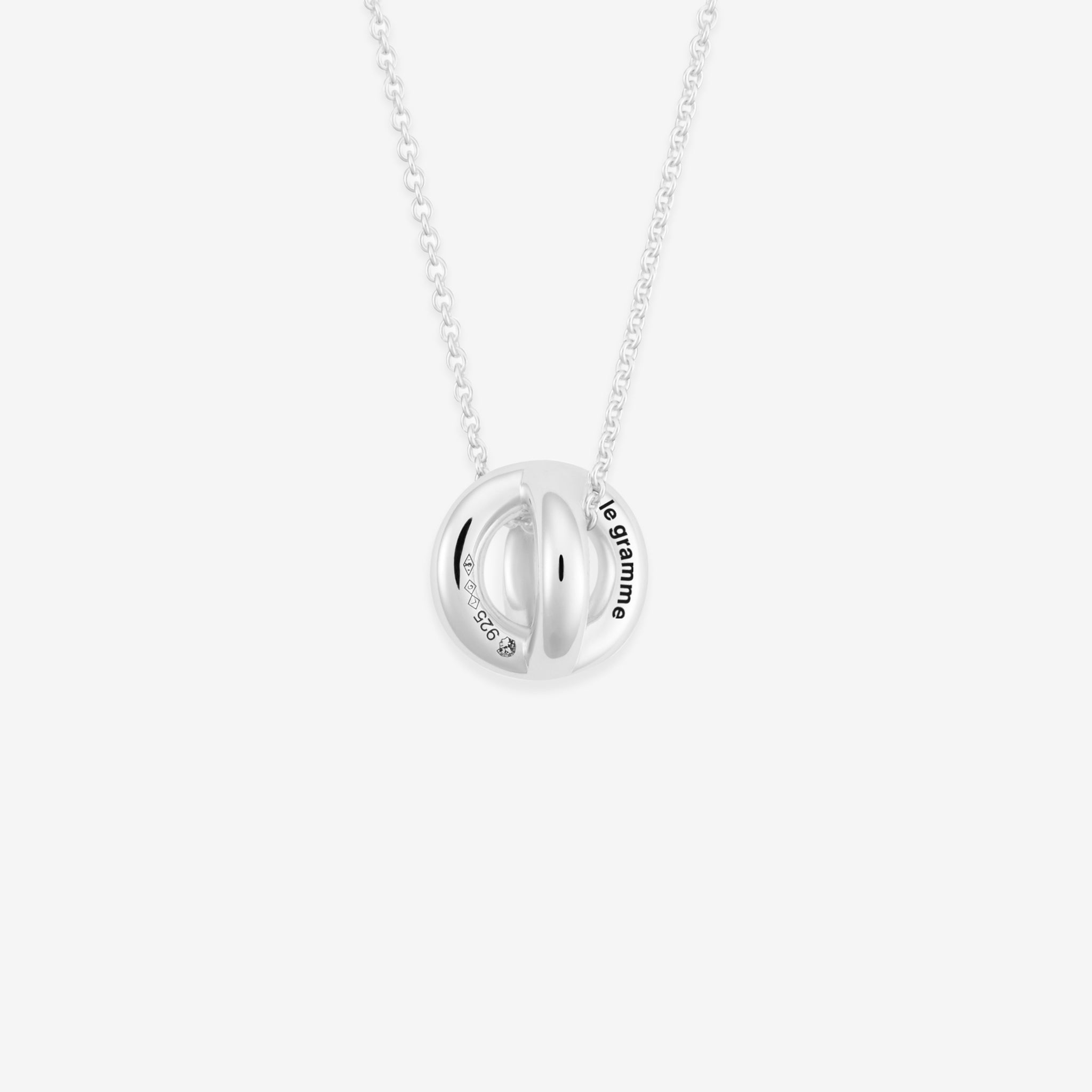 3g Polished Sterling Silver Entrelacs Pendant Necklace - Elegant Jewelry for Women, Gift for Her, Valentine's Day, Anniversary, Birthday - Perfect for Everyday Wear & Special Occasions