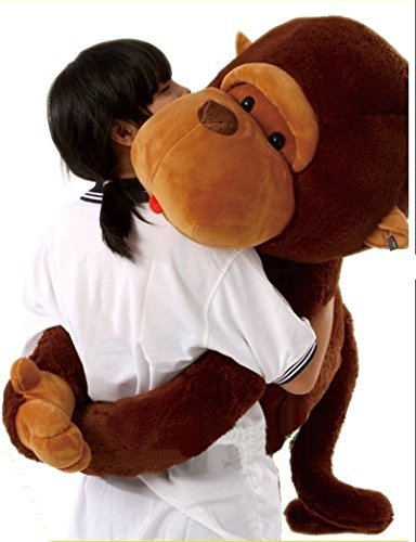 Joyfay 43-Inch Giant Plush Monkey Gorilla Stuffed Animal - 100% New Materials, Pennsylvania Certified Safe for Kids | Perfect for Nursery Decor, Birthday Gifts & Cuddling