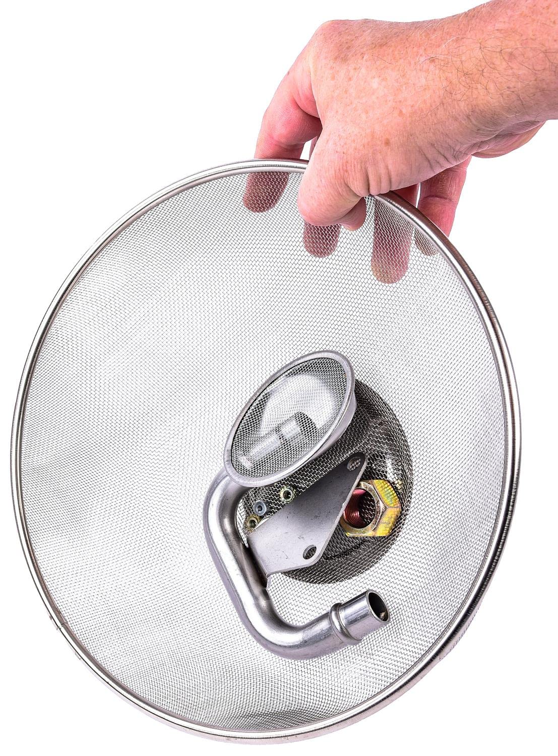JEGS 80278 Magnetic Mesh Parts Washing Bowl - Heavy Duty Stainless Steel Tool Cleaning Tray for Automotive, Motorcycle & Hardware - Ideal for Workshop, Garage & DIY Projects