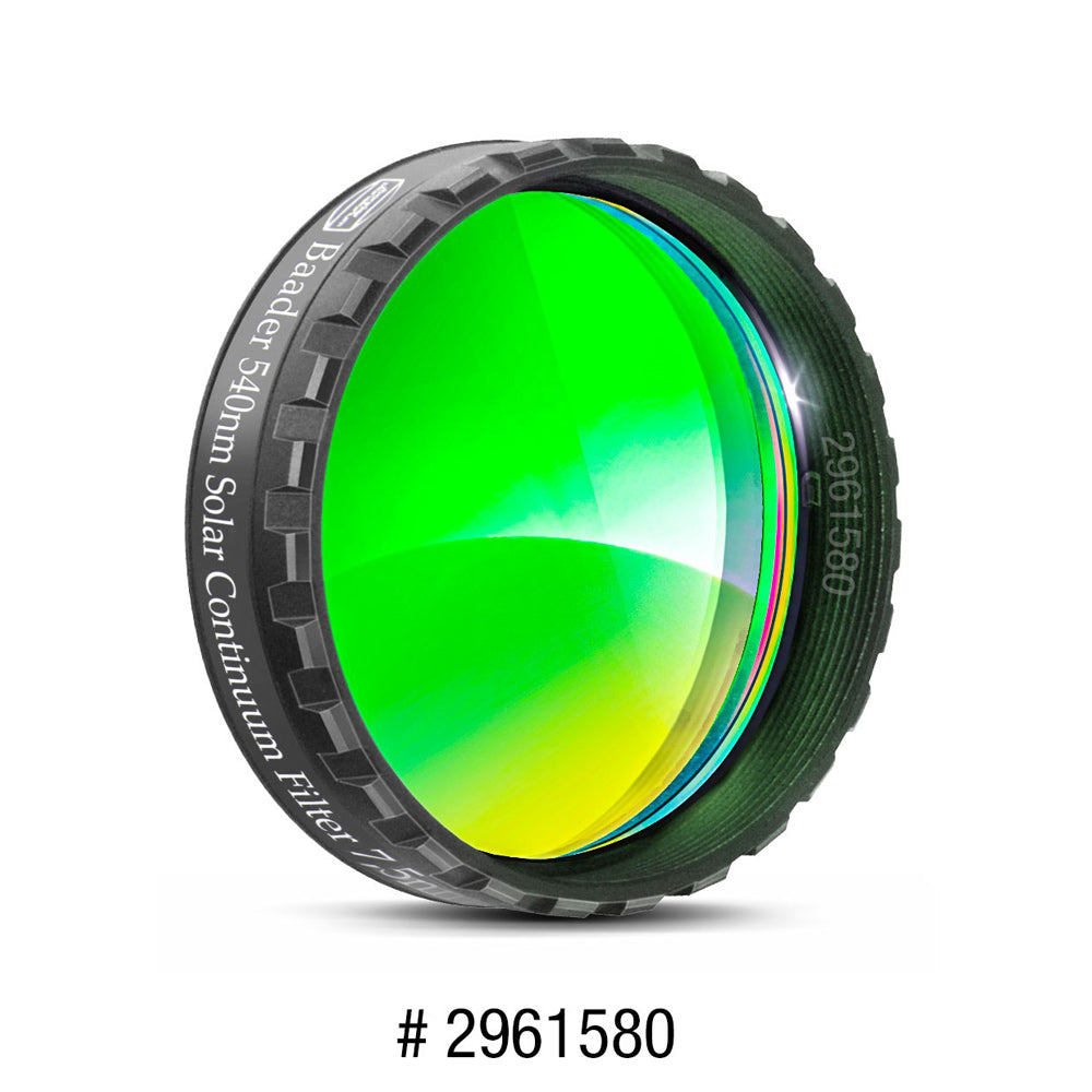 Baader Solar Continuum Filter 540nm 7.5nm - Premium Solar Telescope Filter for Astrophotography & Sun Observation
