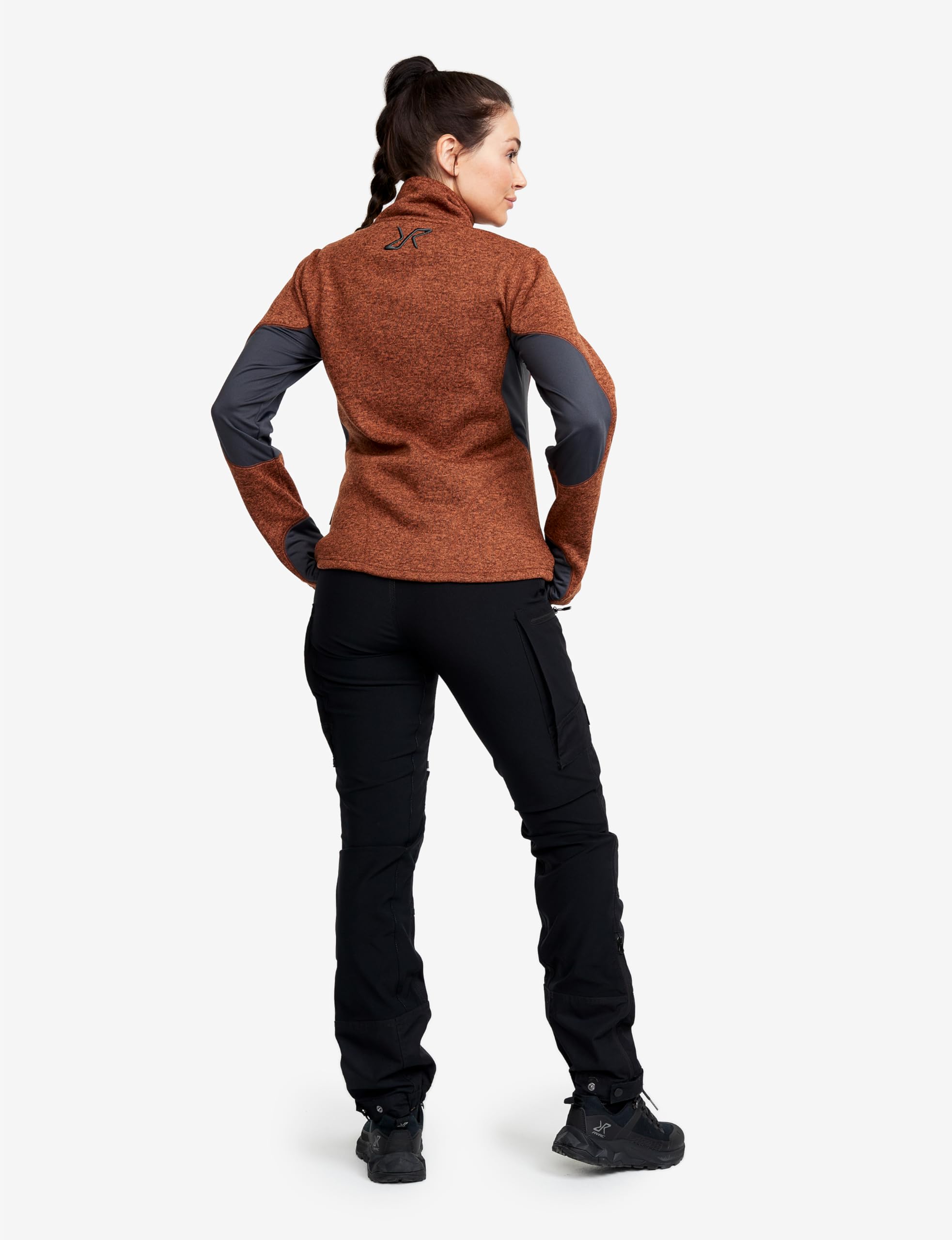 RevolutionRace Women's Fusion Fleece Jacket - Lightweight Warm Winter Fleece for Hiking, Camping & Outdoor Adventures | Cozy Layering for Cold Weather Activities