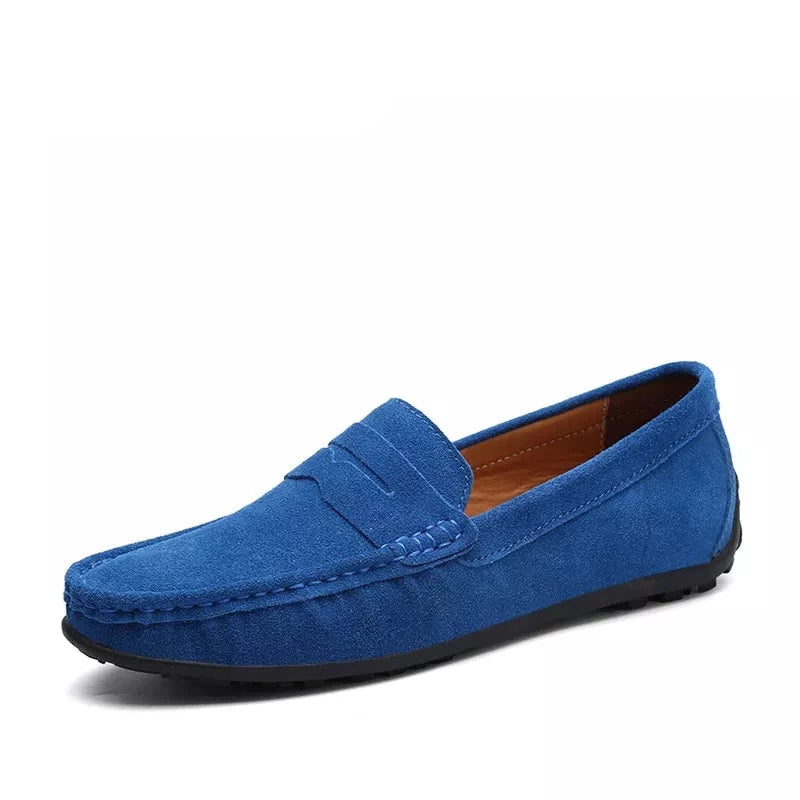 Premium Genuine Leather Men's Loafers Size 38-49 | Comfortable Boat Shoes for Men | Classic Casual Leather Slip-Ons | Perfect for Office, Travel & Daily Wear