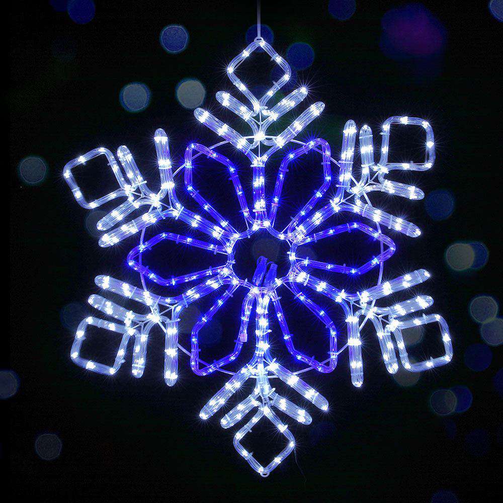 304 LED Snowflake Christmas Lights - 0.82M/2.7ft Outdoor/Indoor Holiday Decor for Tree, Window, Yard & Party | Waterproof String Lights for Winter, Xmas, New Year Celebrations