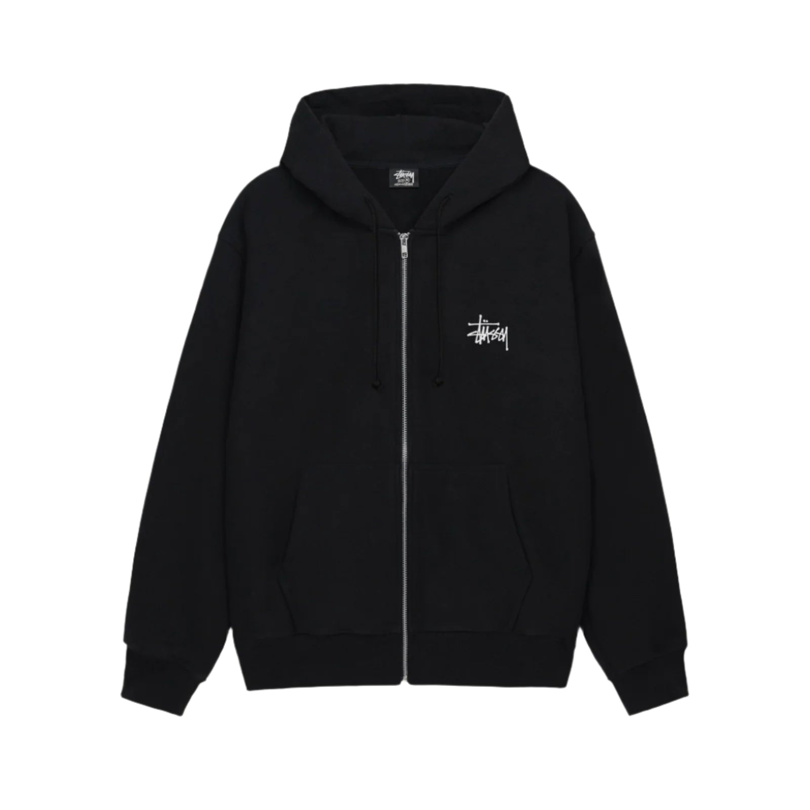 Stussy Big & Meaty Zip Hoodie for Men - Oversized Streetwear Pullover with Front Pocket | Perfect for Casual Wear, Street Fashion & Urban Lifestyle