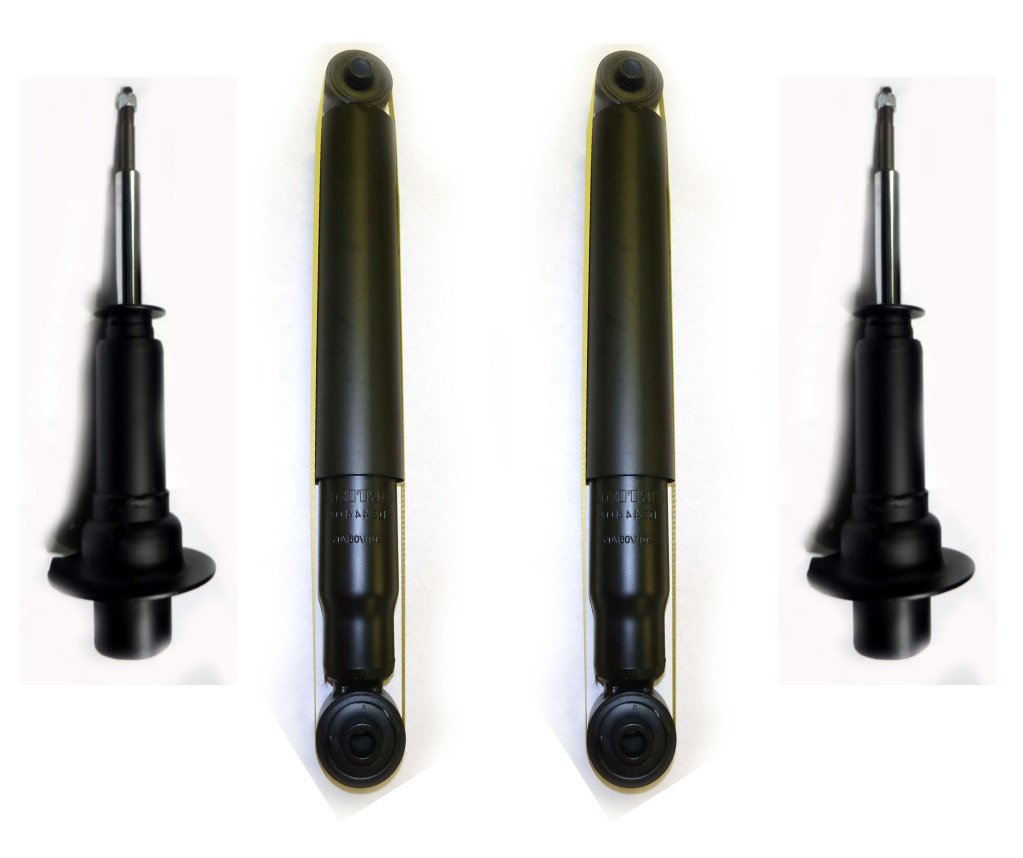 DTA 40073 Complete Shock Absorber & Strut Assembly Set (4-Piece) - No Springs - Fits 2007-2008 Dodge Nitro & 2002-2012 Jeep Liberty - Smooth Ride for Off-Road & Daily Commuting
