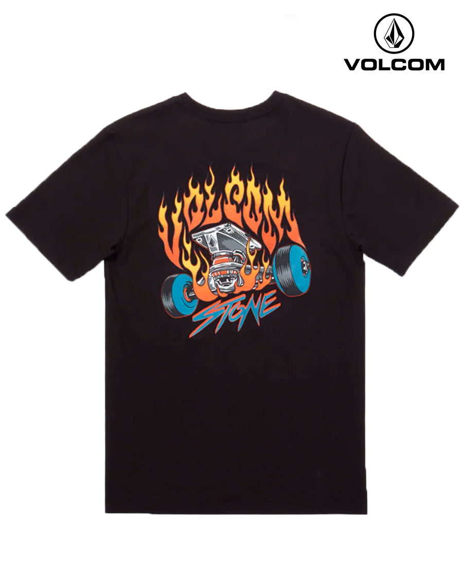 Volcom Kids Printed T-Shirt for Boys & Girls - Soft Cotton Short Sleeve Tee - Fun Graphic Designs for School, Play & Everyday Wear