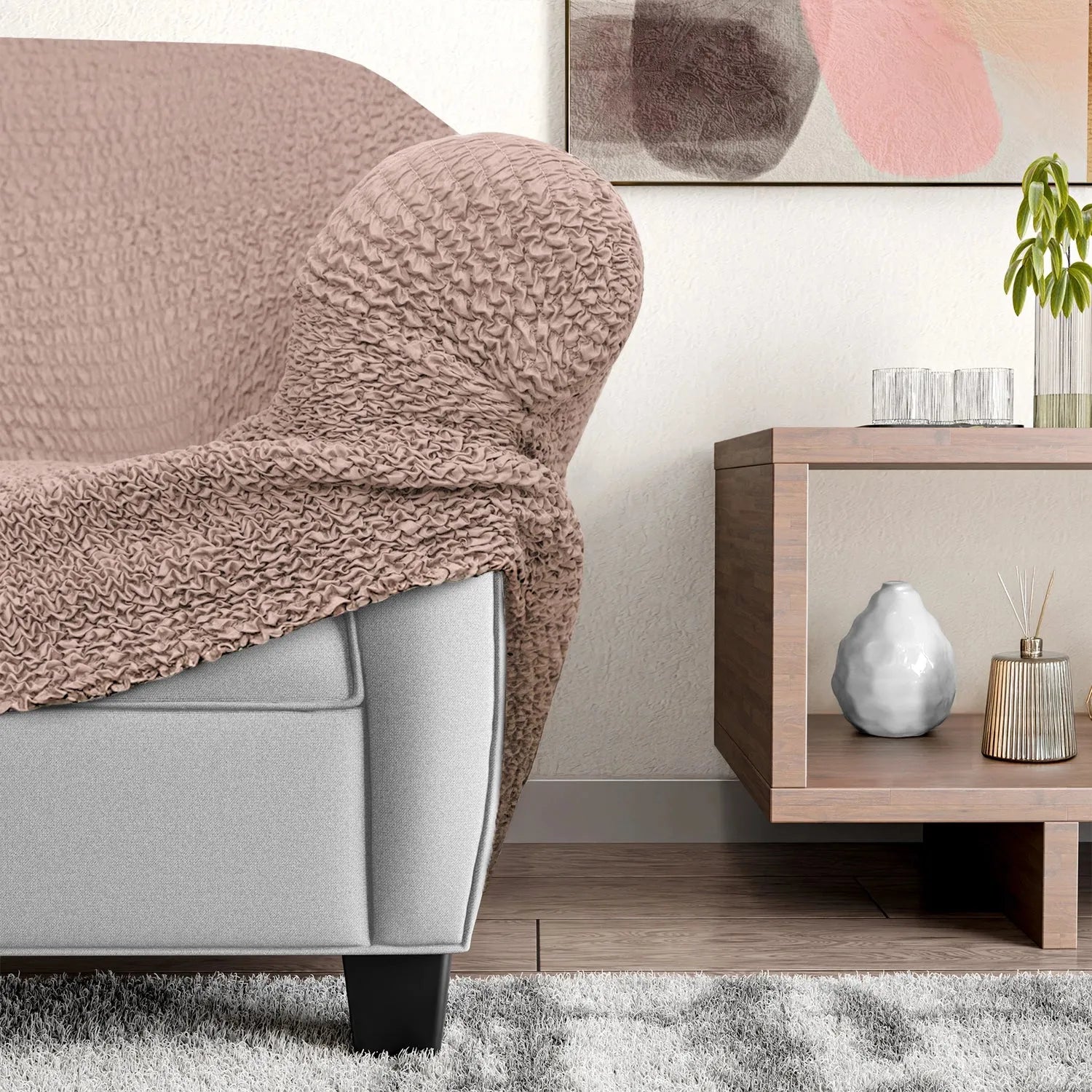 Large Reclining Armchair Slipcover - Microfiber Collection | Durable & Stylish Furniture Protector for Living Room, Home Theater & Office