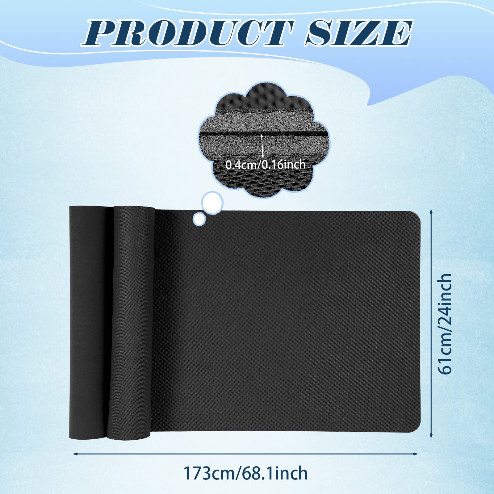 10 Pack Non-Slip Yoga Mats Bulk - 68