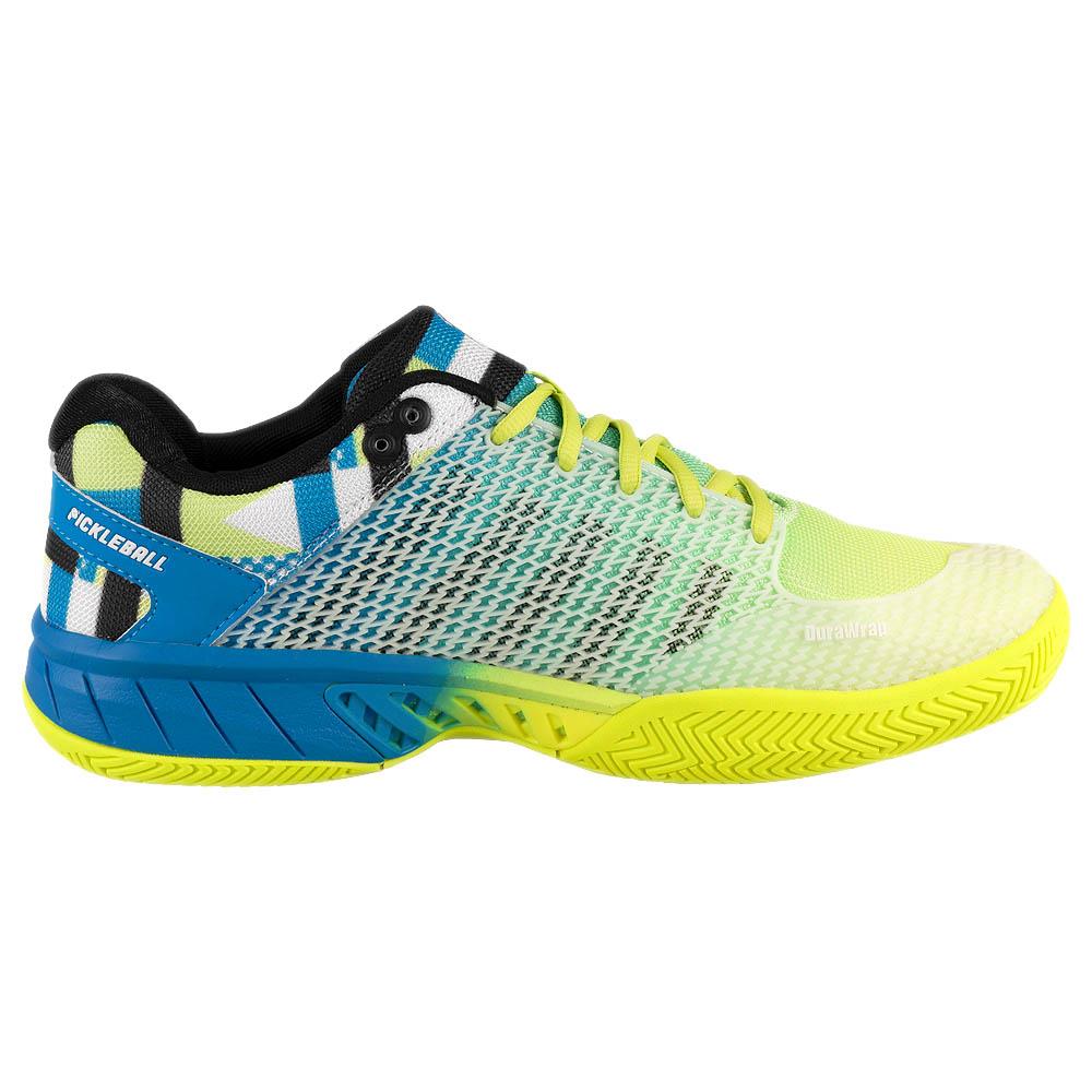 K Swiss Men's Express Light Pickleball Shoes - Blue/Yellow - Comfortable Court Sneakers for Pickleball, Tennis & Casual Wear
