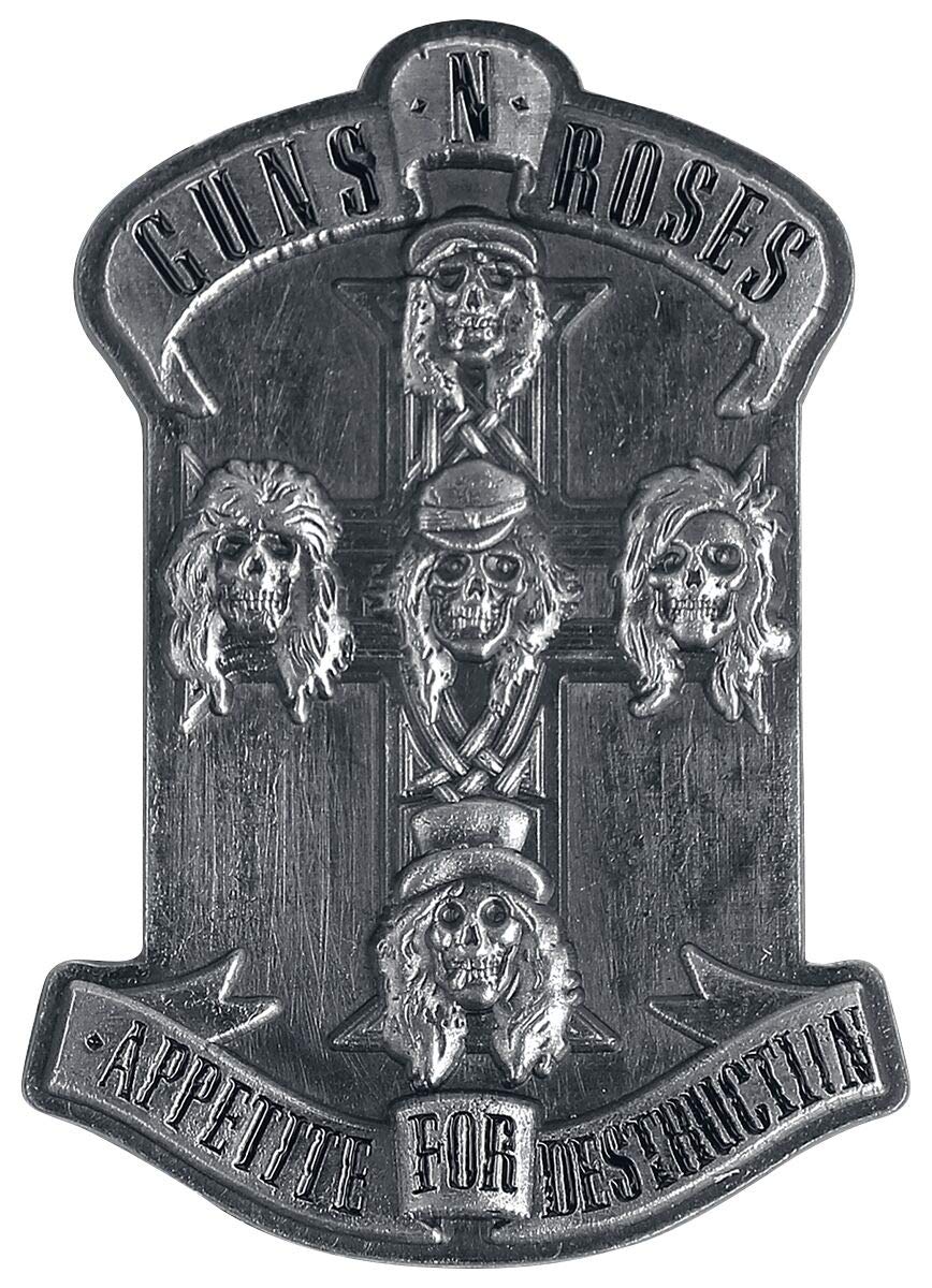 Guns N' Roses Appetite for Destruction Badge Pack - Official Band Merchandise for Fans & Collectors - Perfect for Jackets, Backpacks & Denim Vests