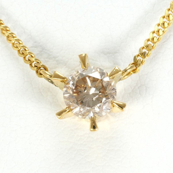 18K Yellow Gold Brown Diamond Pendant Necklace for Women - Elegant Jewelry Gift for Birthday, Anniversary & Special Occasions