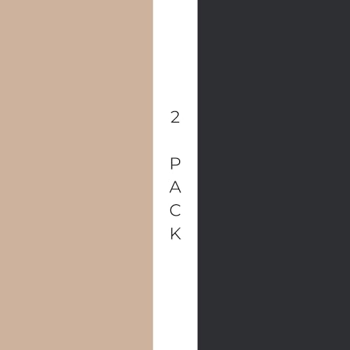 2 Pack - Black + Sunkissed Rose