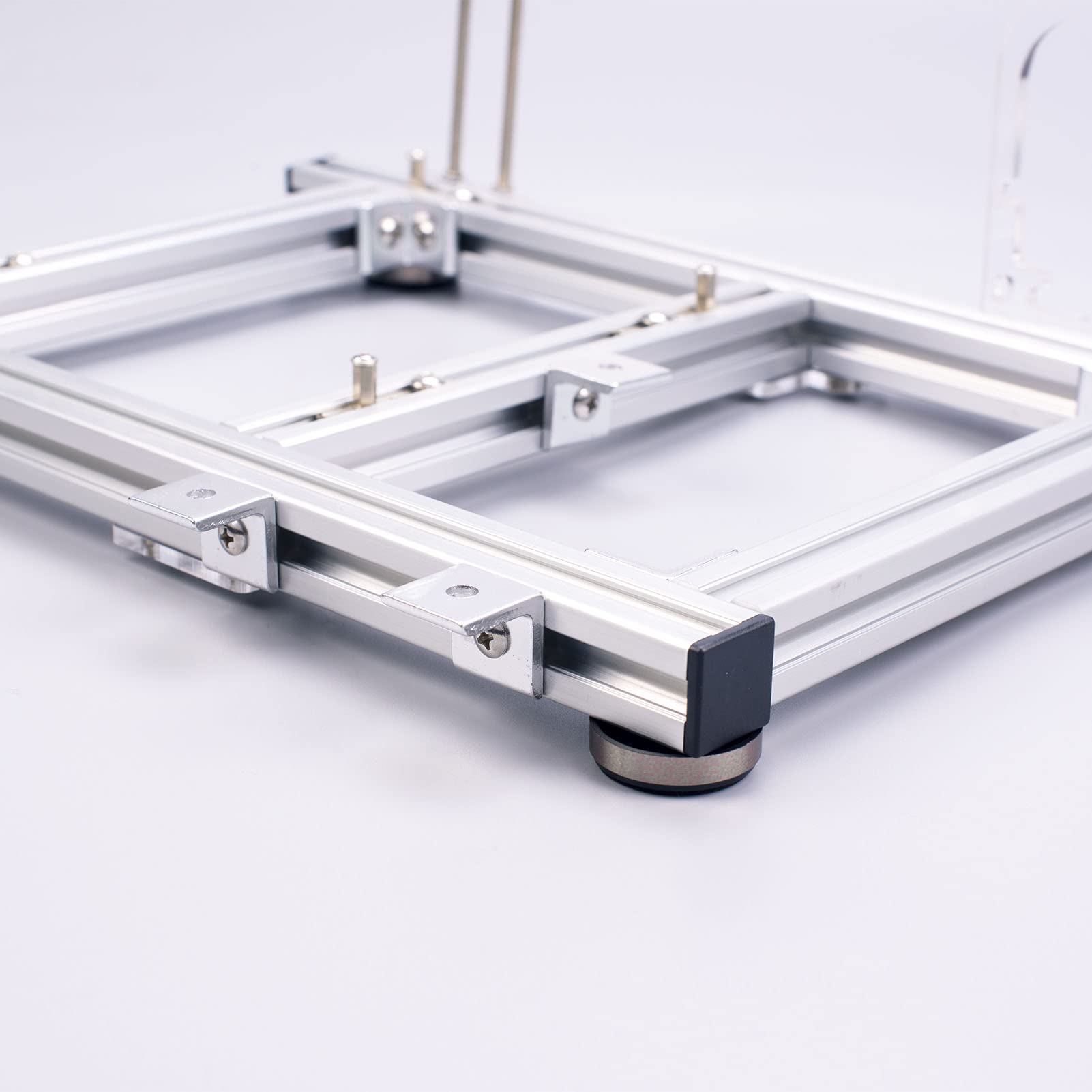Dpofirs ITX Computer Open Case Bracket - Aluminum Mini ITX PC Test Bench Frame for Overclocking, GPU Mount & Open Air Chassis (Silver) - Perfect for PC Builders, Hardware Testing & Custom Gaming Rigs