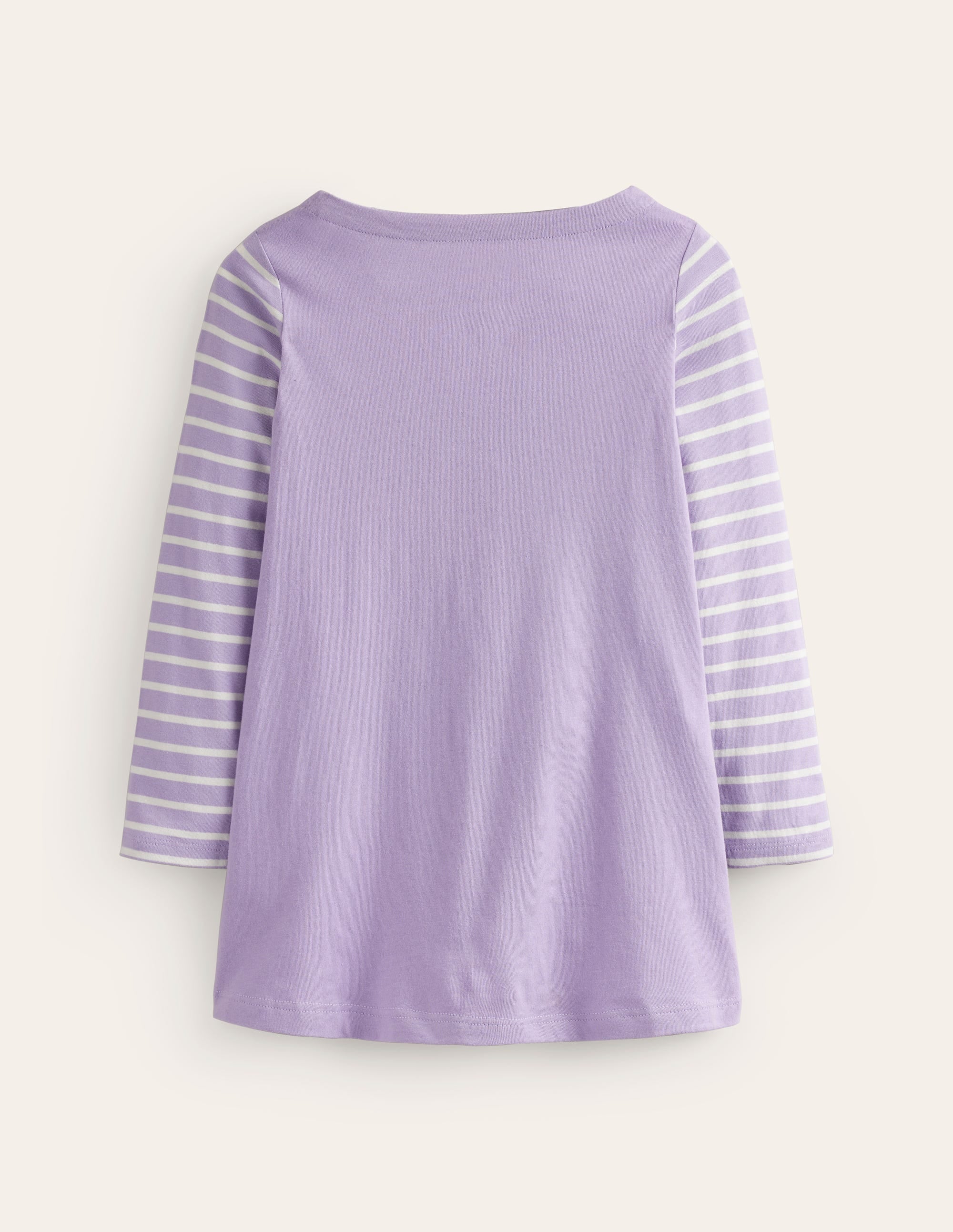 Stylish Appliqué Jersey Tunic in Pansy Purple - Perfect for Casual Outings & Spring Fashion