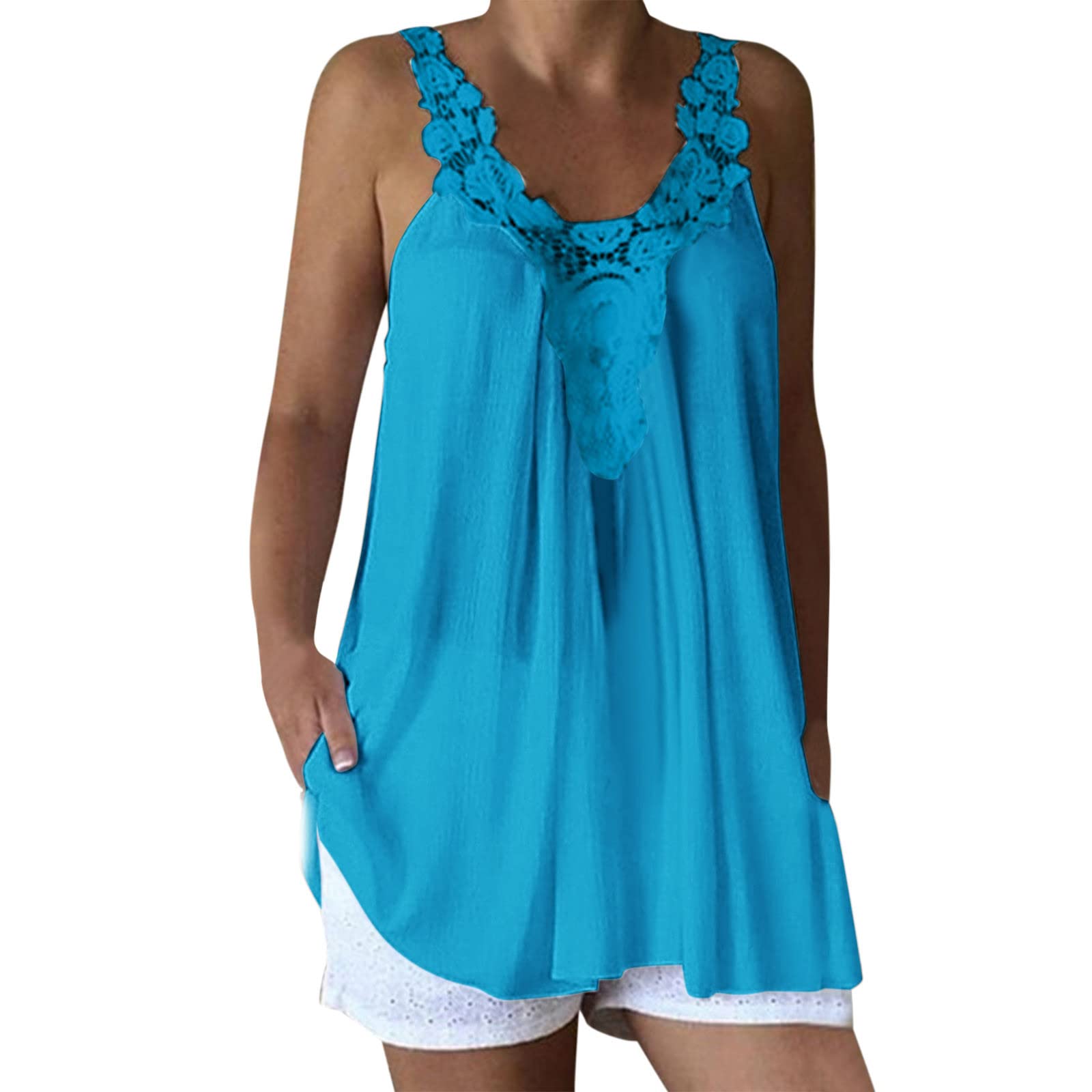 **Women's Oversized Cotton T-Shirts - Plus Size Summer Tops & Trendy Holiday Tank Tops - Casual, Beach & Vacation Wear**