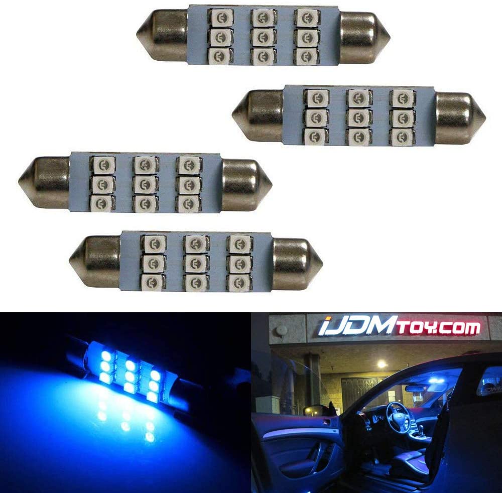 4 Pack Ultra Blue 9 SMD LED Bulbs - 1.72