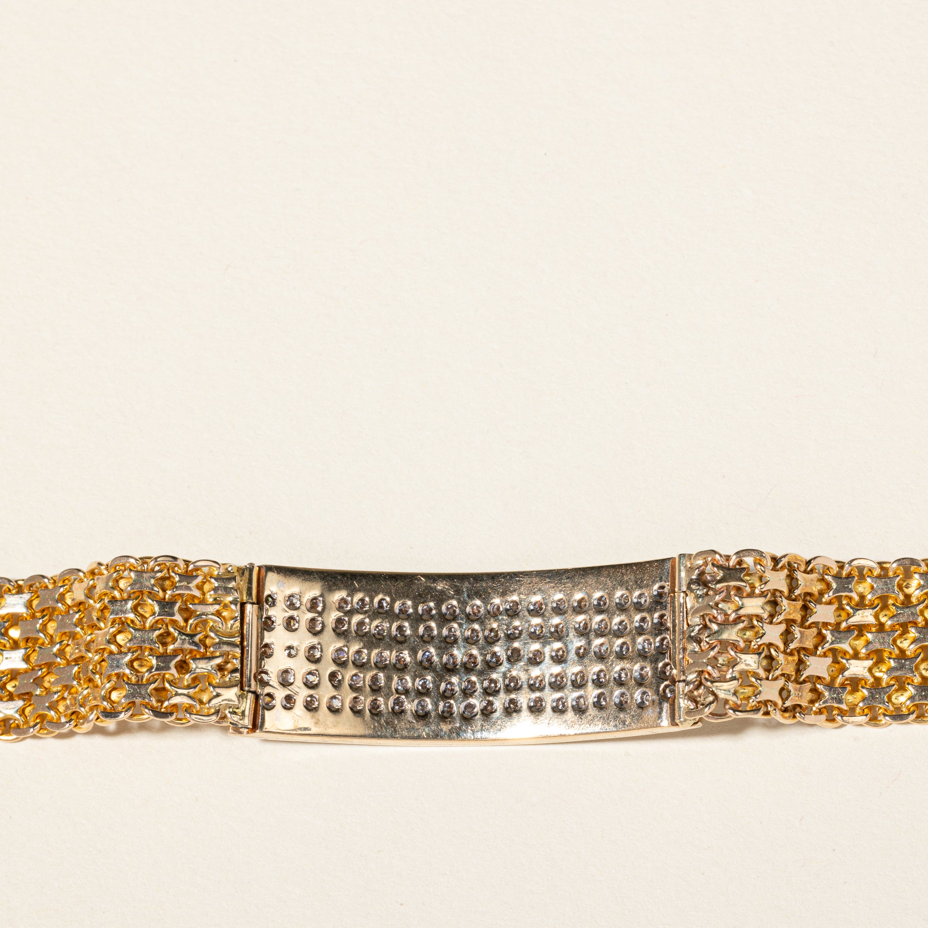 10K Yellow Gold Diamond Watch Strap Bracelet for Women | 2.47ctw | Size 6.5 | Italian Craftsmanship | Elegant Gift for Anniversary, Birthday & Special Occasions | Perfect for Formal Events & Everyday Luxury