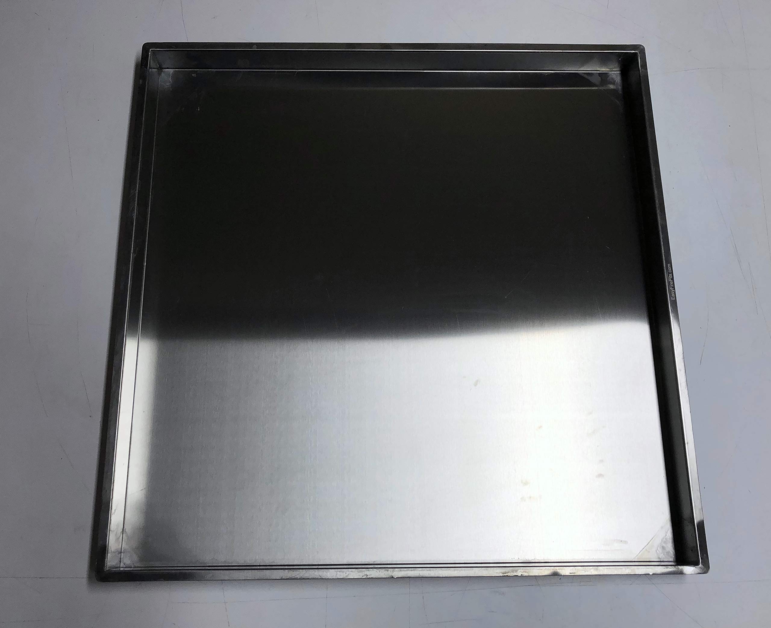 Premium 18 Gauge Stainless Steel Square Drop-in Burner Pans - Heavy Duty Commercial Grade for Gas Stoves - Perfect for Restaurants, Food Trucks & Outdoor Cooking