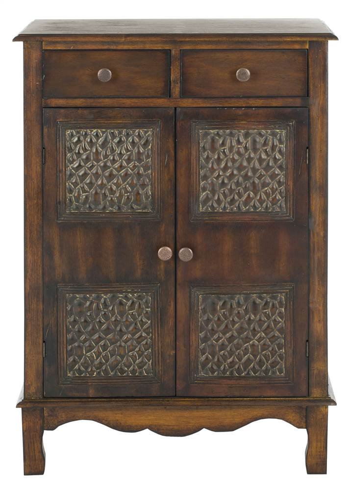 SAFAVIEH American Homes Collection Herbert Chest - Dark Brown Wooden Storage Cabinet for Bedroom, Living Room & Entryway Organization