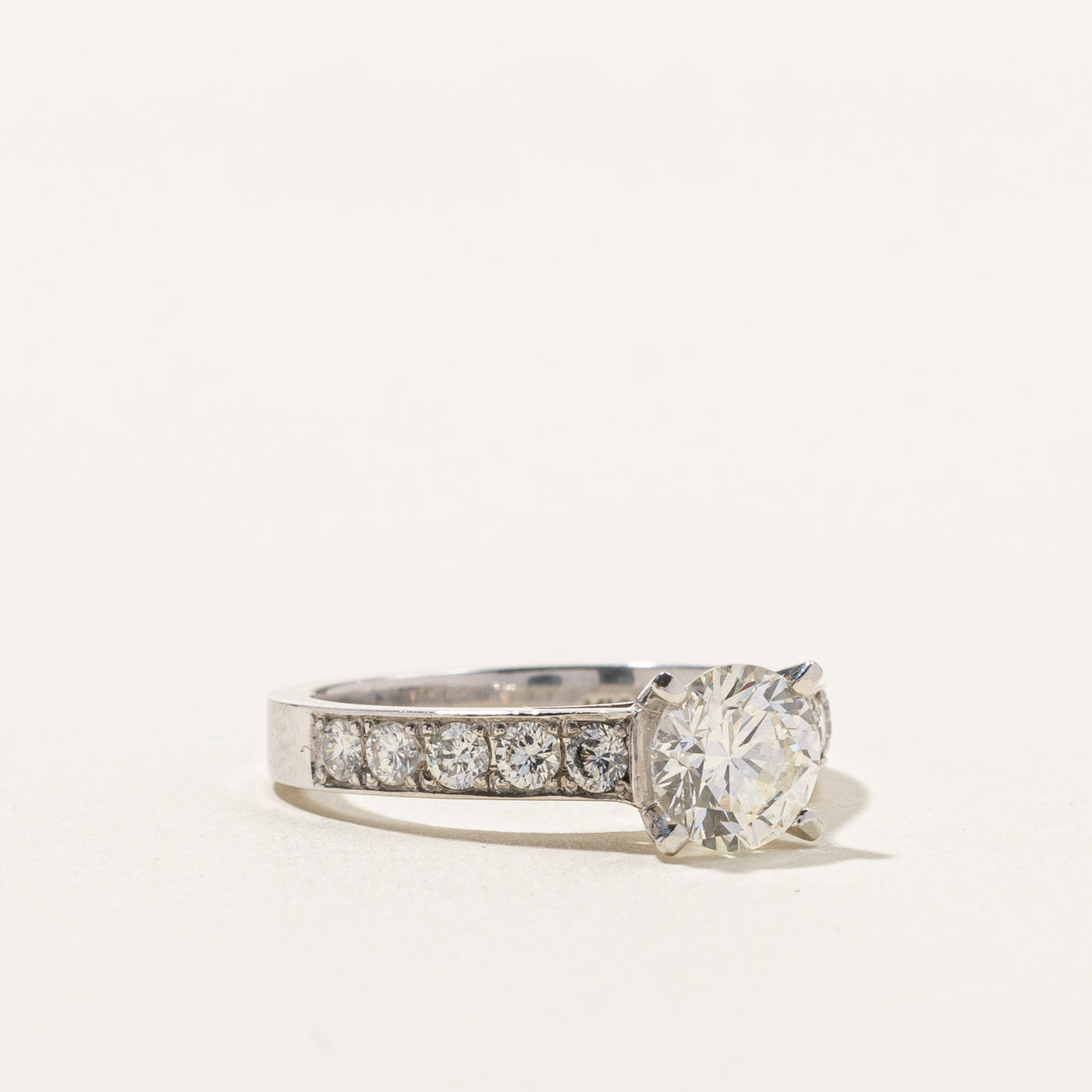 1.42ctw Solitaire Diamond Engagement Ring with Accents | Size 5.75 | Perfect for Proposals, Weddings & Anniversaries