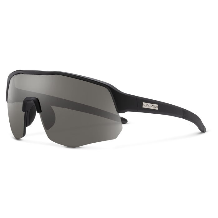 Cadence Matte Black Sunglasses with Polarized Gray Lenses - UV Protection for Driving, Outdoor Sports & Beach Activities