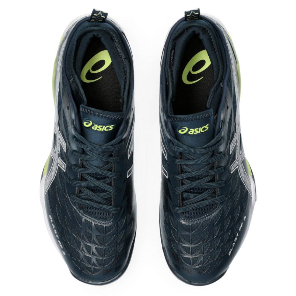 ASICS Blast FF 3 Men's Indoor Court Shoes - Navy/White - Volleyball & Badminton Shoes for Men - Lightweight & Supportive for Indoor Sports