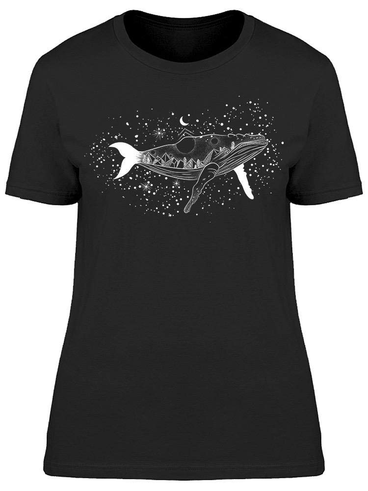 Smartprints Body of The Whale Graphic T-Shirt for Women - Stylish Casual Wear for Everyday Outfits & Beach Trips