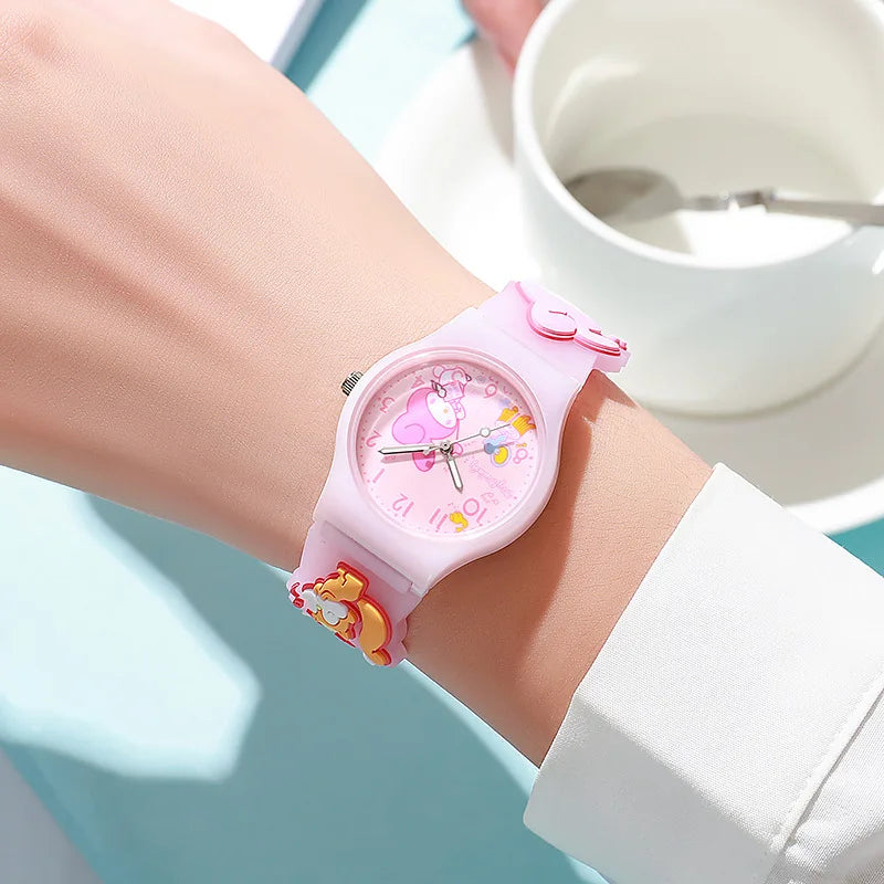 Sanrio Hello Kitty Anime Wrist Watch for Women & Girls - Cute Pink Digital Watch with Adjustable Band, Perfect for School, Work, and Everyday Fashion Accessory
