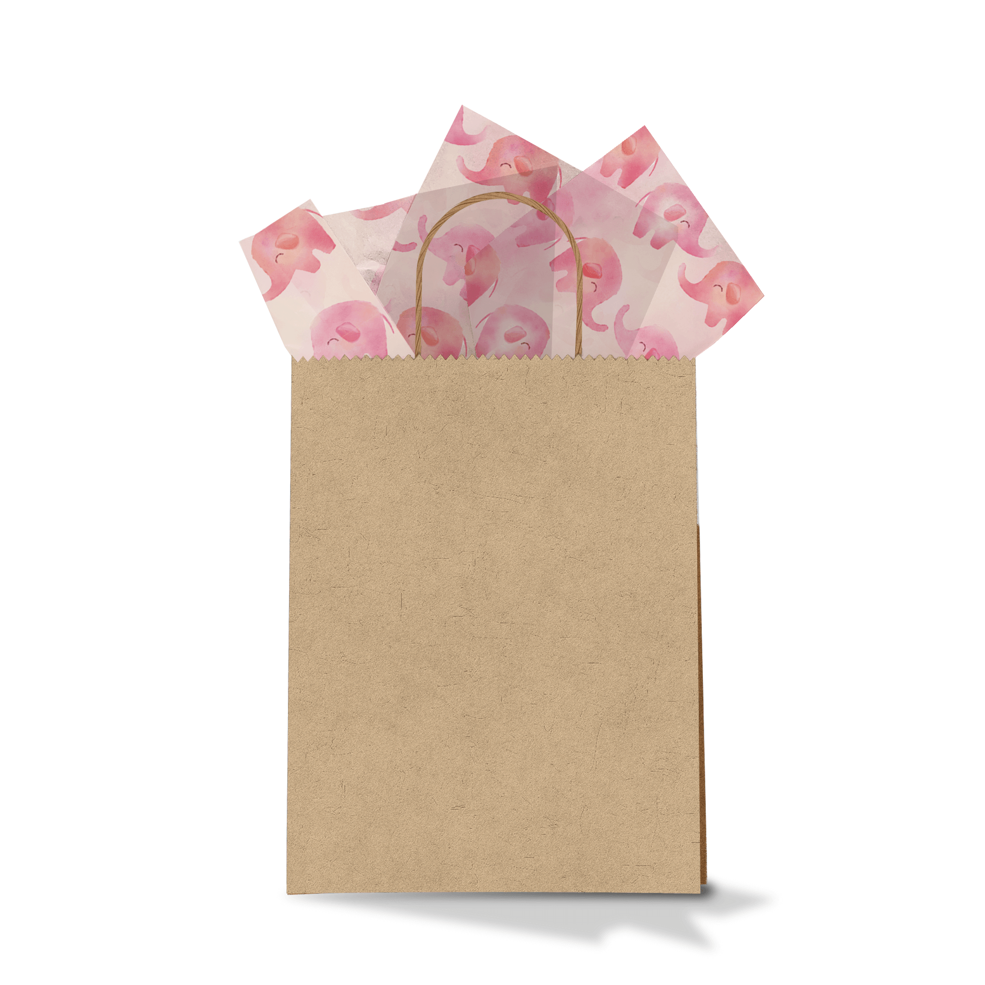 Pink Elephant Tissue Paper - 20 Sheets for Gift Wrapping, Party Decorations & Craft Projects - Bulk Pack | Perfect for Baby Showers, Birthdays & DIY Art
