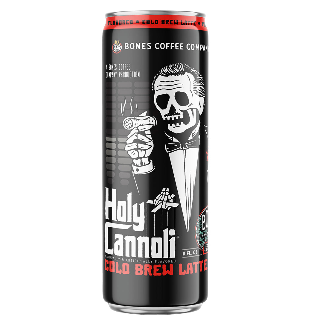 Holy Cannoli Cold Brew Latte Single Can - Premium Ready-to-Drink Coffee for Home, Office & On-the-Go | Delicious Italian-Inspired Flavored Latte