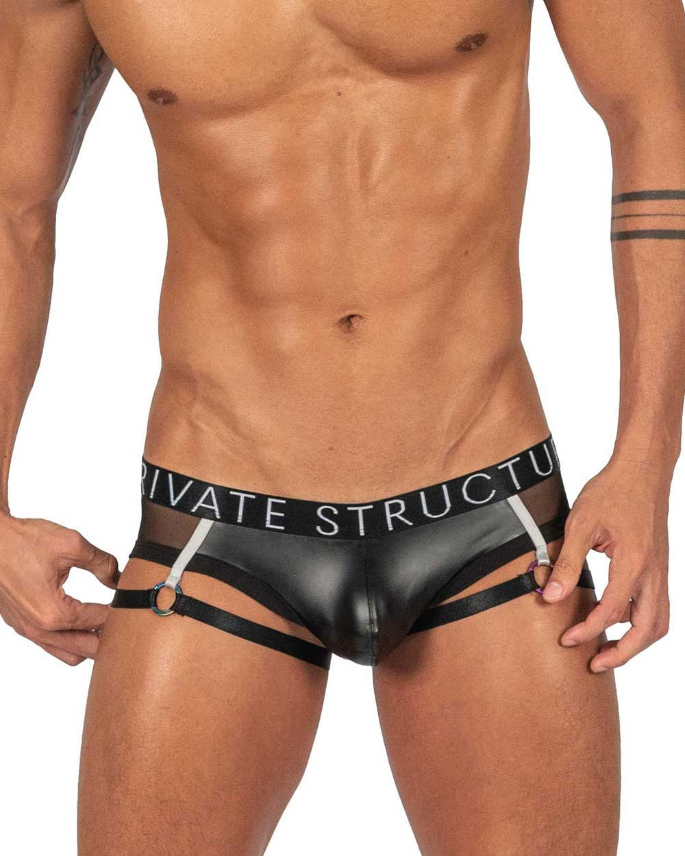 Private Structure Alpha Low Waist Garter LCUT4419 - Sexy Lingerie for Women, Comfortable Stretchable Garter Belt - Perfect for Date Night, Bridal Shower & Boudoir Photography