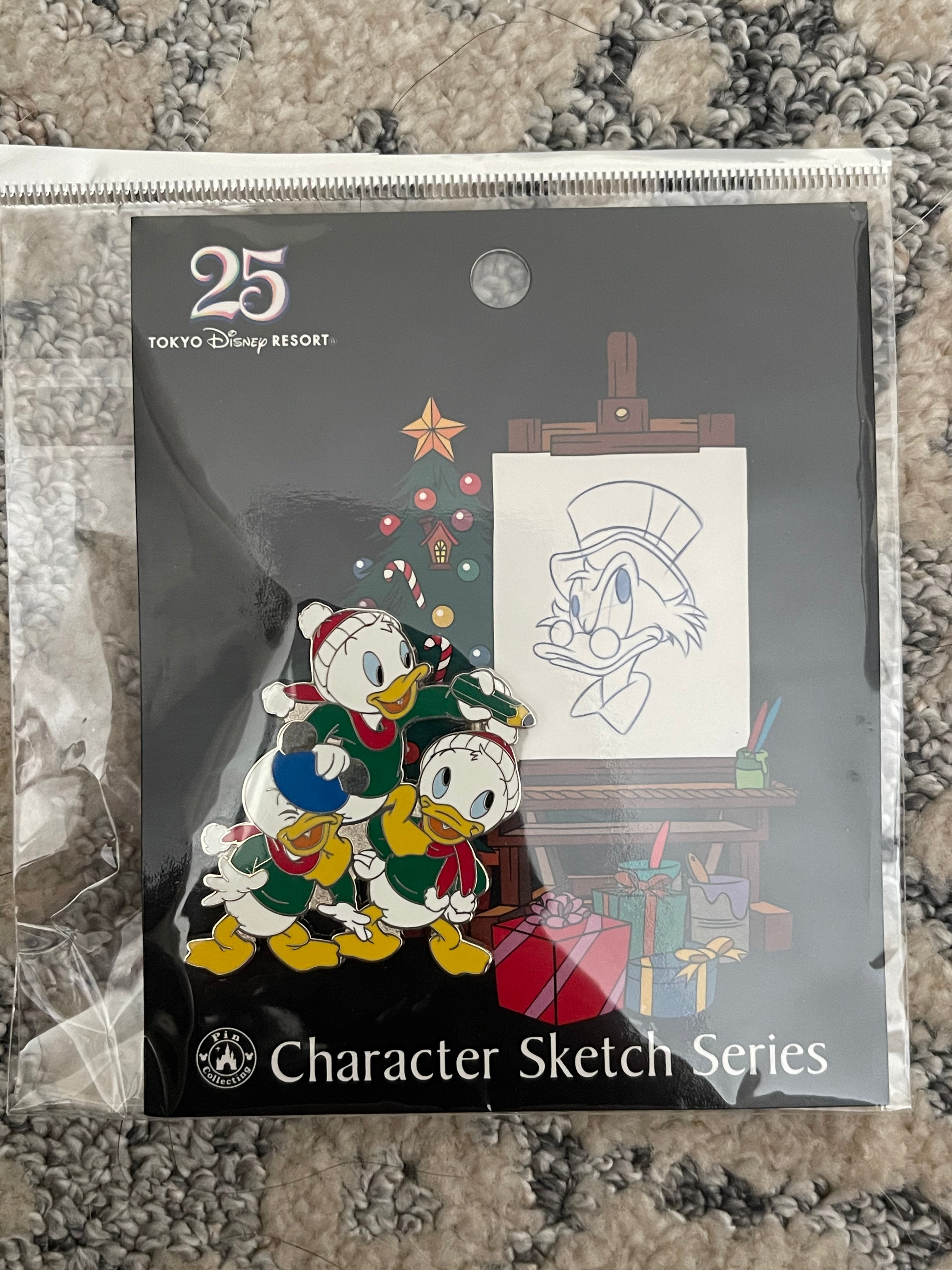 Tokyo Disney Character Sketch Series Enamel Pin - Cute Collectible Badge for Backpacks, Jackets, Hats & Disney Fan Gifts