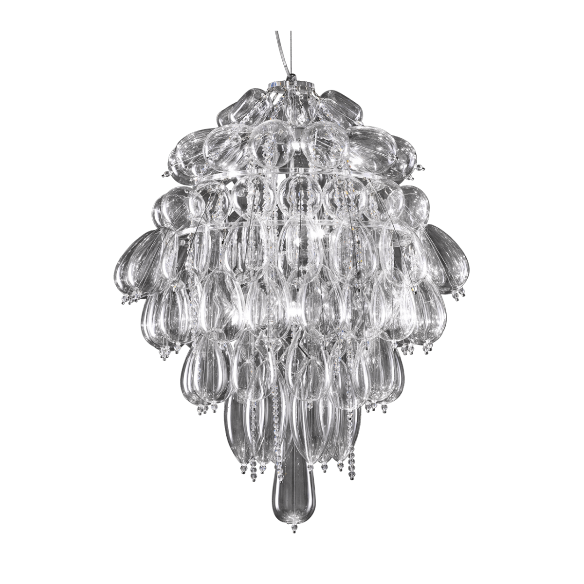 Italian Glass Grape Cluster Table Lamp - Elegant Home Decor for Living Room, Bedroom, or Dining Area
