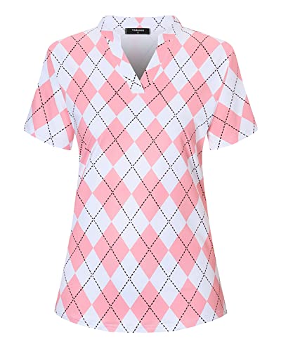 Collarless Pink Plaid