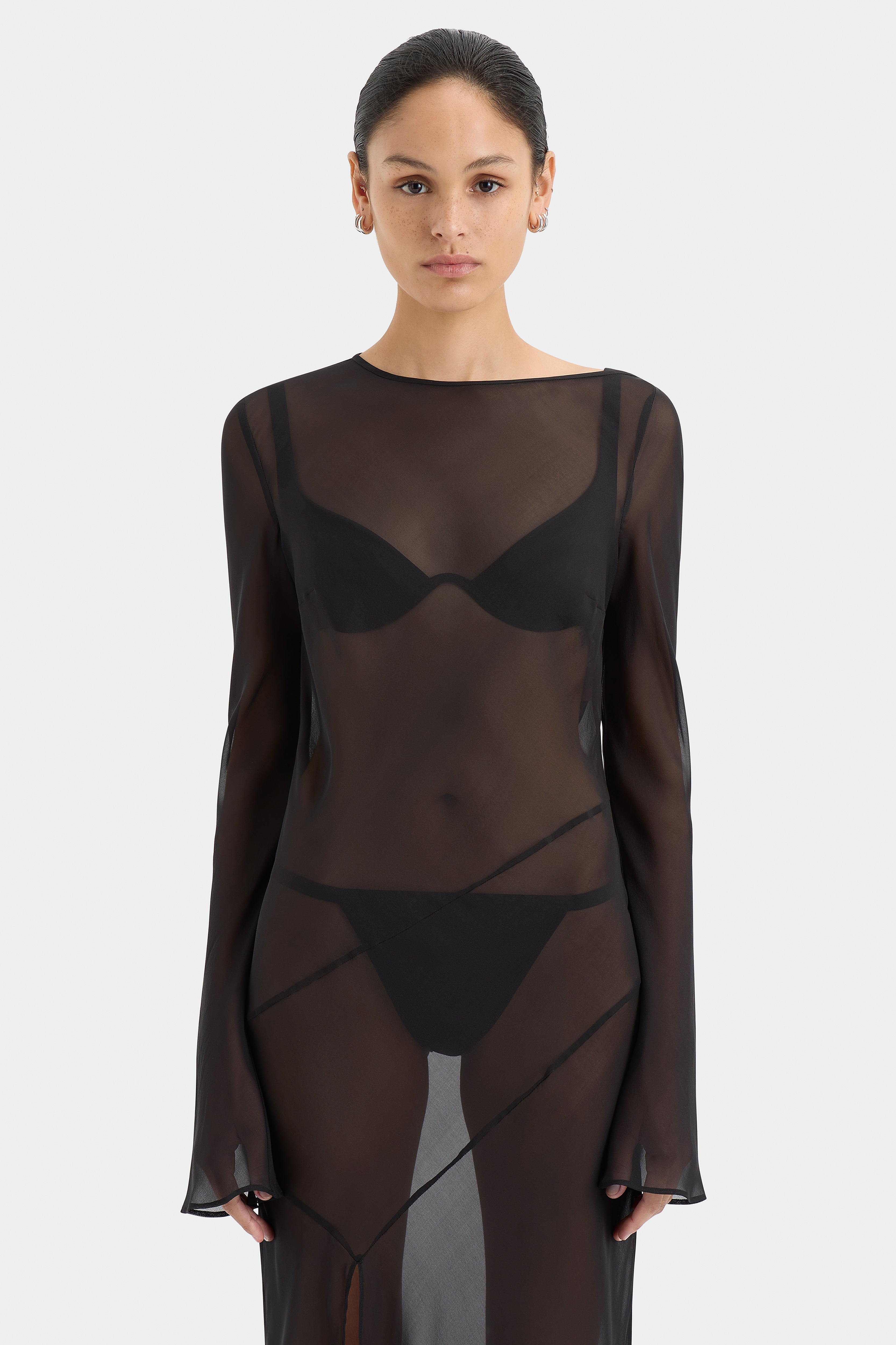 Elegant Strobe Long Sleeve Party Dress for Women - Perfect for Evening Events, Night Out & Special Occasions