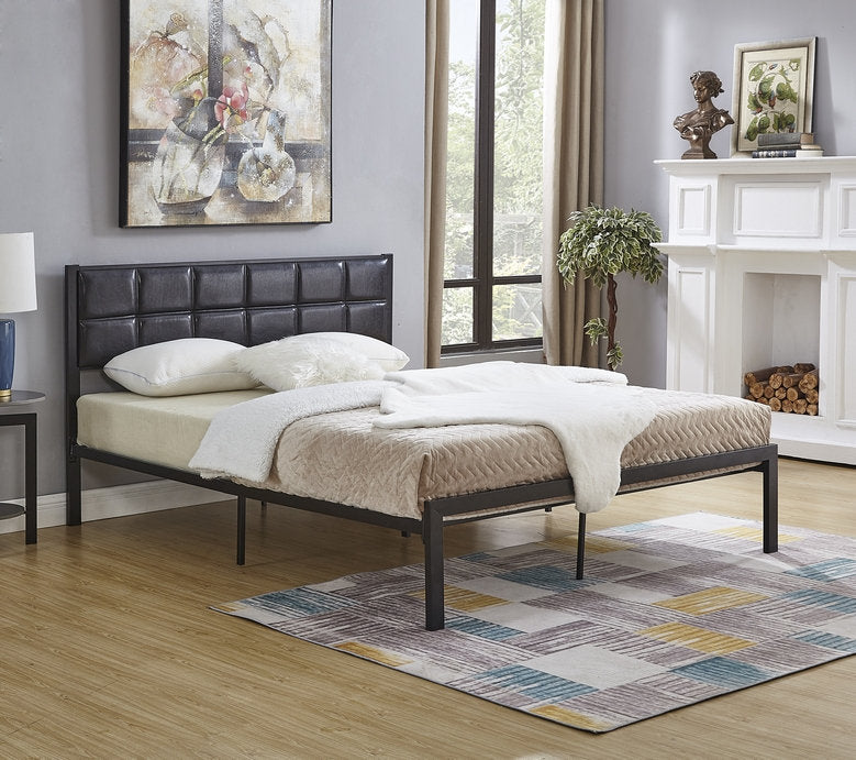 Belana Platform Bed Frame - Queen Size, Modern Minimalist Wooden Bed with Strong Support, Easy Assembly for Bedroom, Guest Room, Dorm, Apartment
