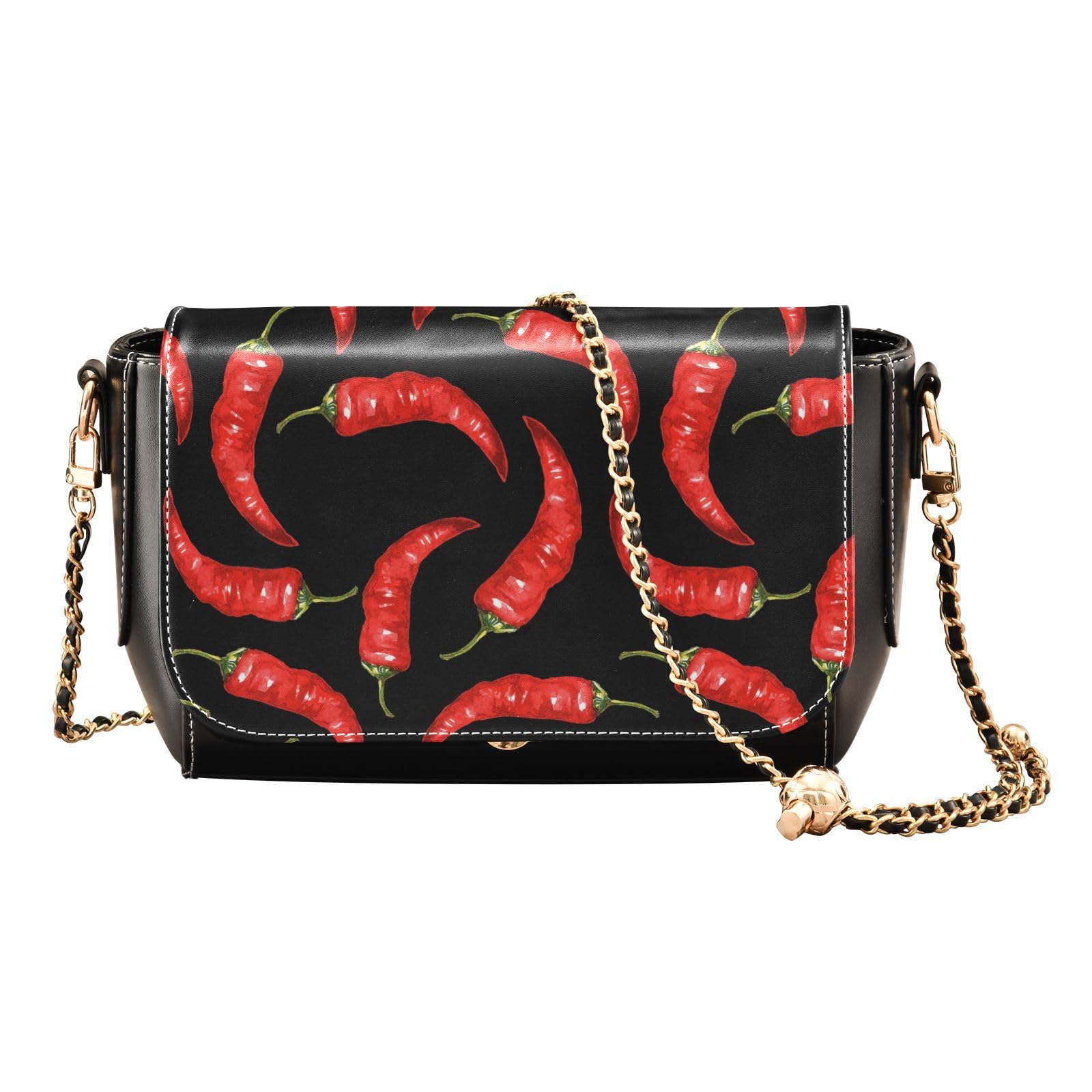 Women's Red Chili Leather Crossbody Bag - Work & Daily Use Purse