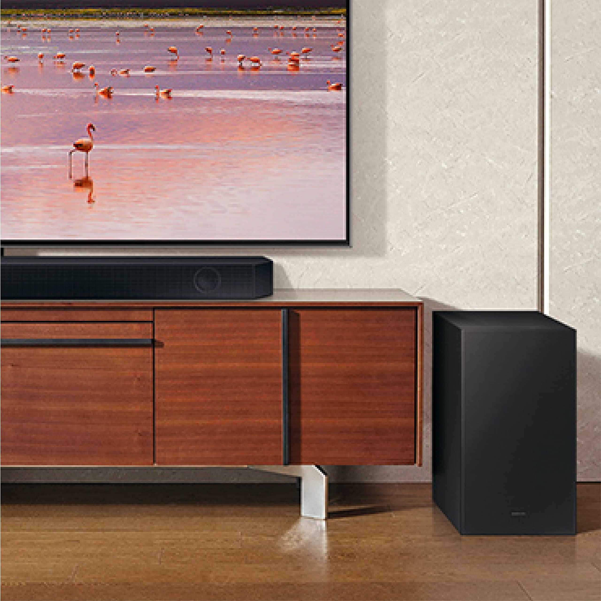 SAMSUNG HW-Q60C 3.1ch Soundbar with Dolby Audio & Q-Symphony | Wireless Bluetooth Sound Bar with Adaptive Sound Lite, HDMI eARC, Game Mode | Perfect for Home Theater, Gaming & Music Streaming | Black