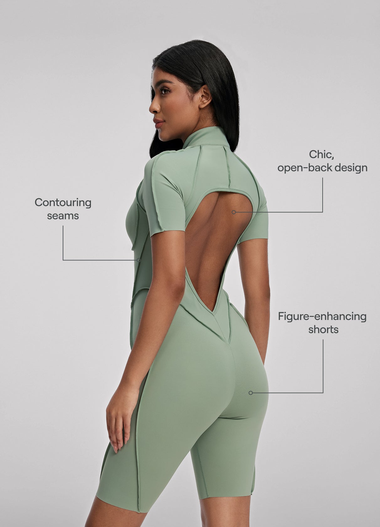Stylish Shorts Catsuit for Women - Comfortable & Fashionable Bodysuit for Dance, Yoga, and Night Out