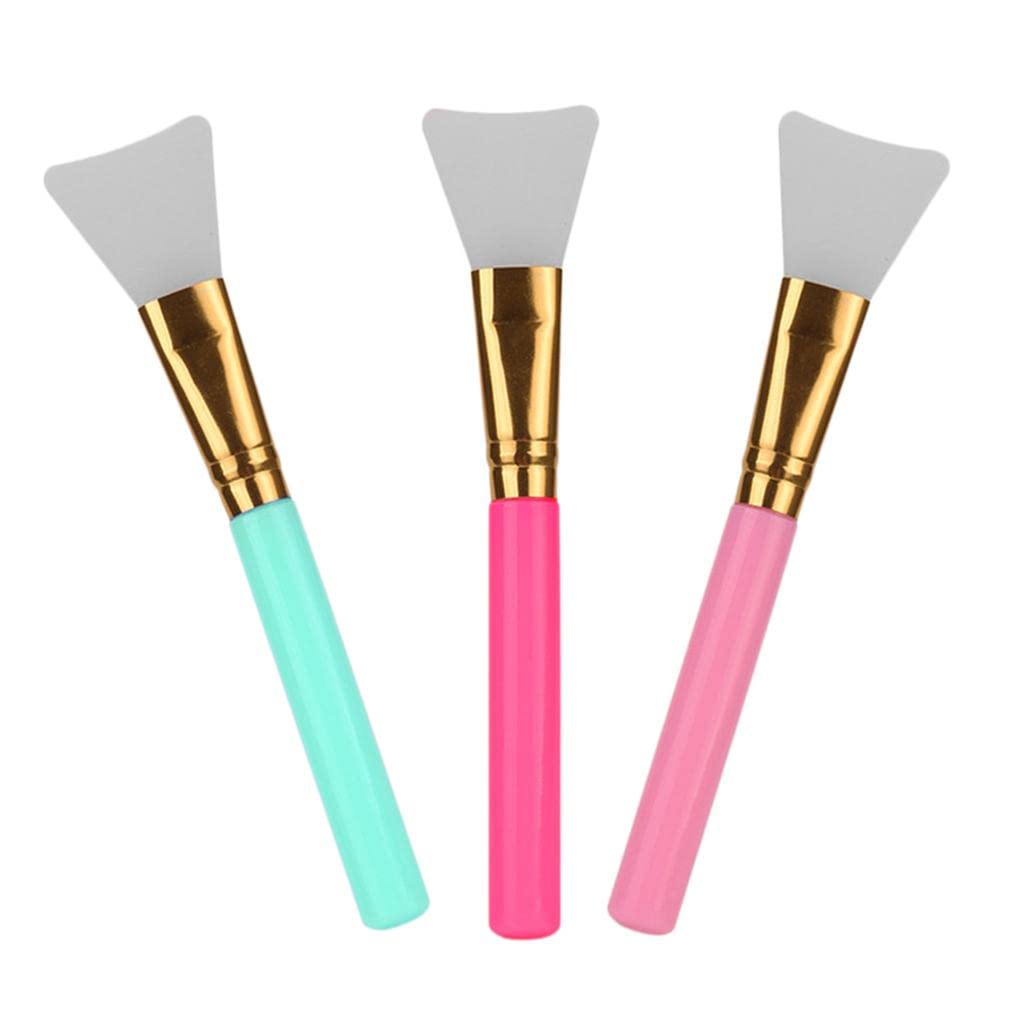 VMS INDIA 3-Pack Silicone Face Mask Brush Set - Soft Skin Care Applicator for Mud Masks & Body Lotion | Gentle Exfoliation & Even Application | Perfect for Spa, Skincare Routine & At-Home Facial Treatments