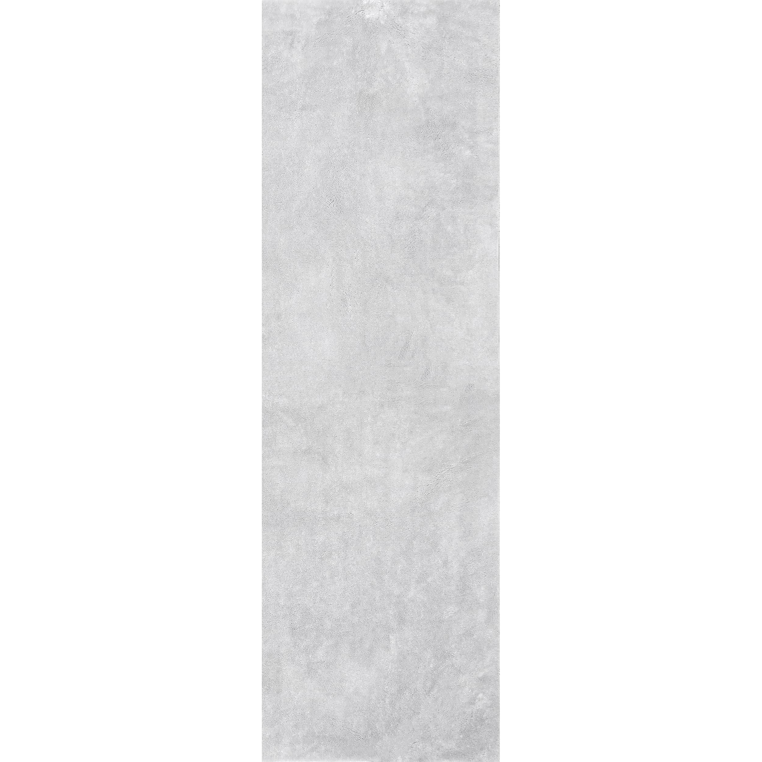 nuLOOM 2' x 10' Cozy Plush SuperiorWash Area Rug - Machine Washable, Non-Slip, Soft Fluffy Shag Carpet for Living Room, Bedroom, Kids Room & Nursery - Home Decor in Loni Light Grey | Perfect for Cozy Spaces, Family Gatherings & Stylish Home Makeovers