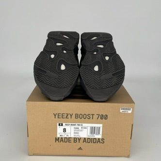 Adidas Yeezy Boost 3700 V2 Vanta Black Sneakers - Men's Size 8 (FU6684) | Stylish & Comfortable Running Shoes for Casual Wear & Gym Workouts