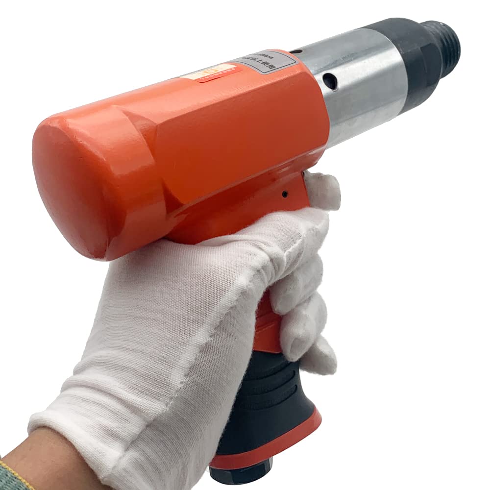 LeTkingok Pneumatic Rivet Gun - 3-8mm Air Riveter Tool for Street Traffic Signs, Advertising Plates & Nut Bolt Fastening | Perfect for Road Construction, Signage Installation & Metalworking Projects