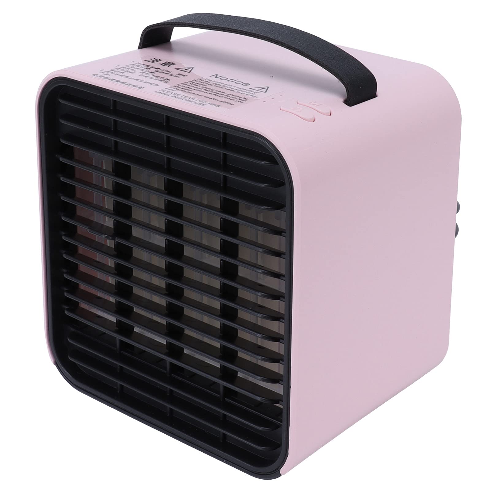 Portable Mini Negative Ion Air Conditioner Fan - USB Rechargeable Personal Cooler for Home, Office, Dormitory | Pink Desktop Cooling Fan for Summer, Travel & Outdoor Use