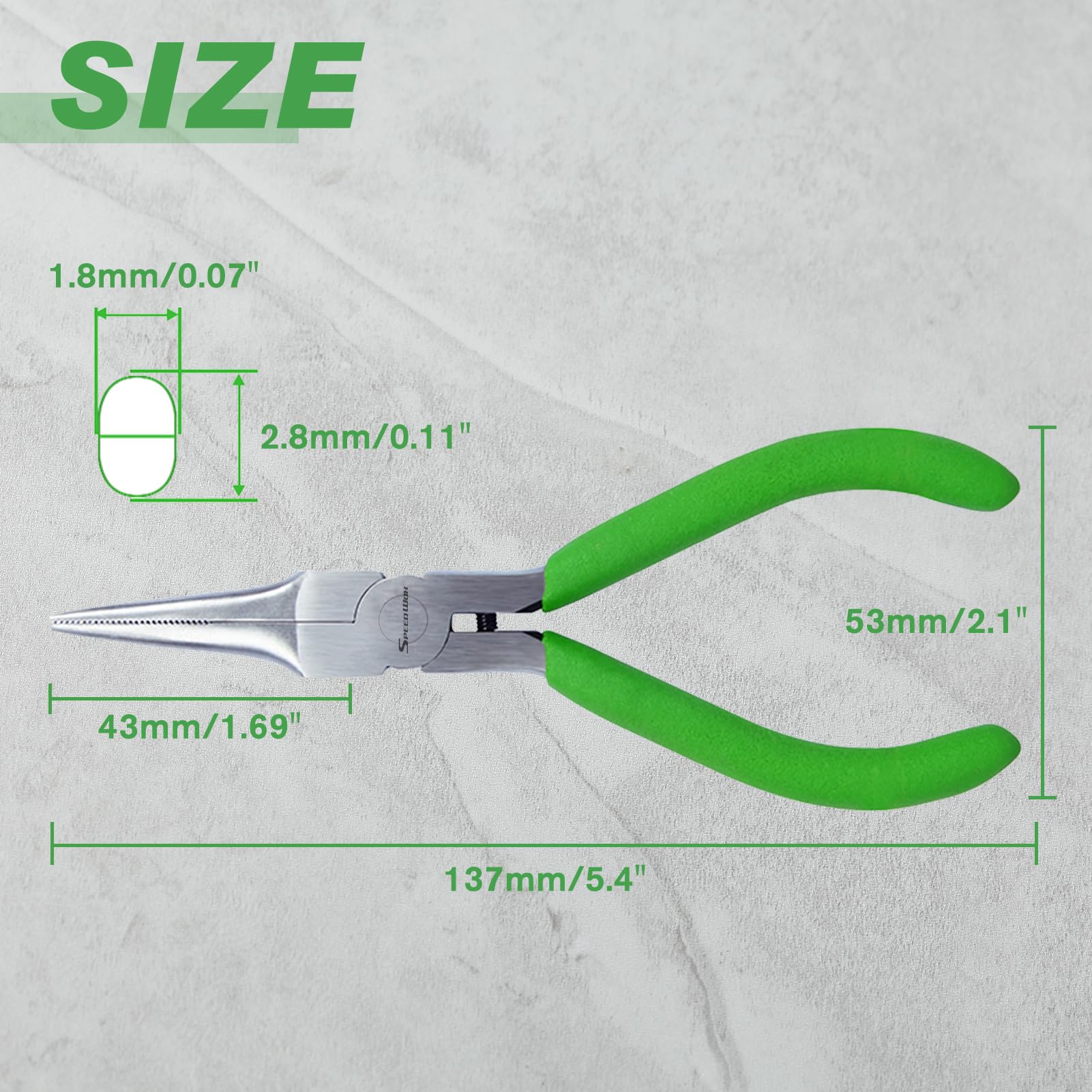 SPEEDWOX Mini Needle Nose Pliers 4.5